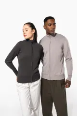 Chaqueta de punto con cremallera mujer