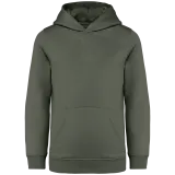 Sudadera ecorresponsable con capucha infantil