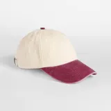 Gorra vintage compacta con visera en contraste
