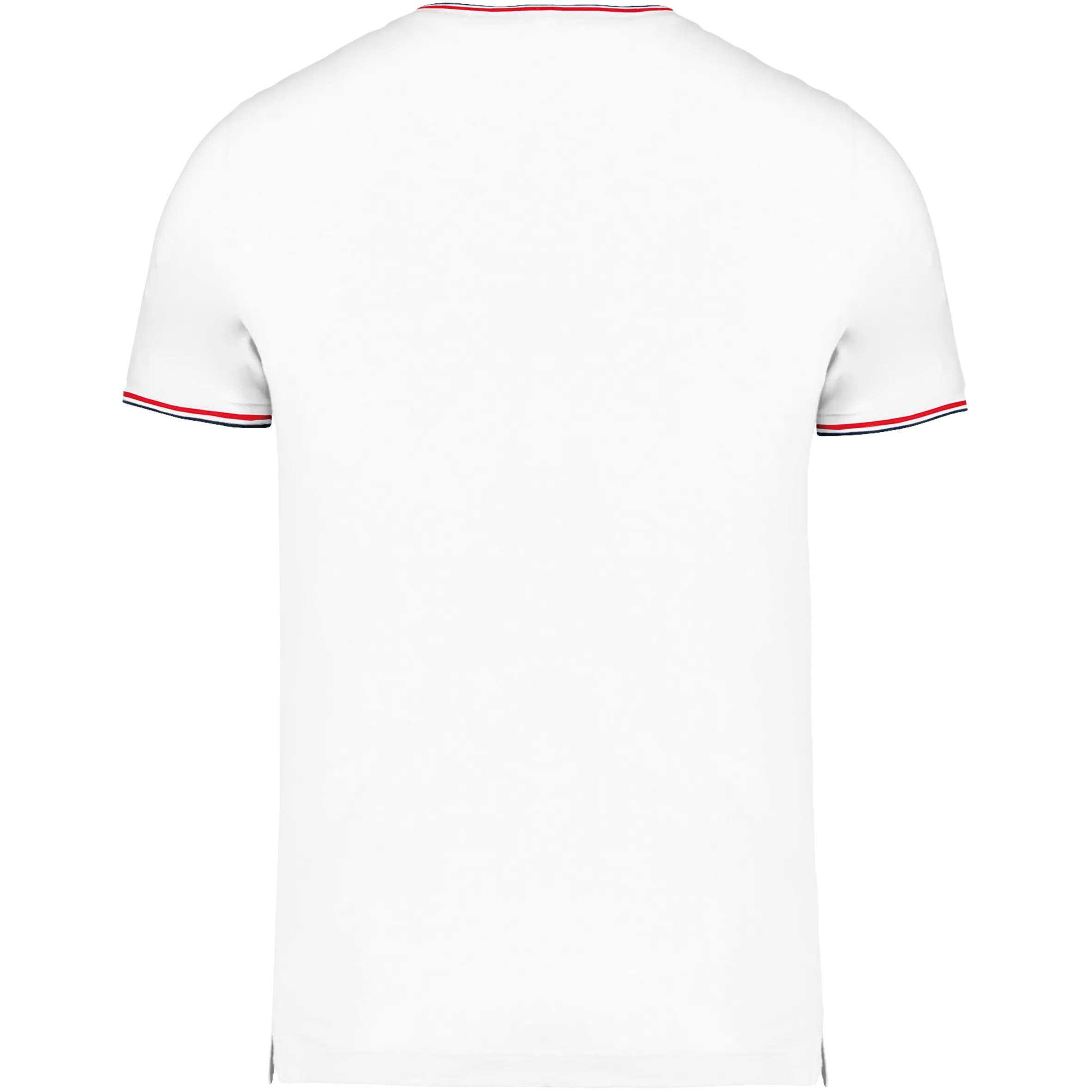 Camiseta de punto piqué con cuello de pico de hombre