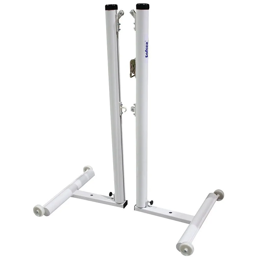 JUEGO DE 2 POSTES BÁDMINTON ALUMINIO DELUXE TUBO 90MM