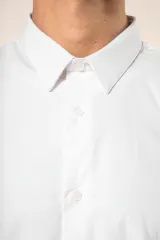 Camisa popelina manga larga hombre