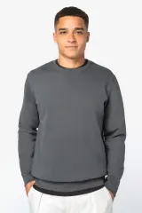 Sudadera ecorresponsable cuello redondo unisex