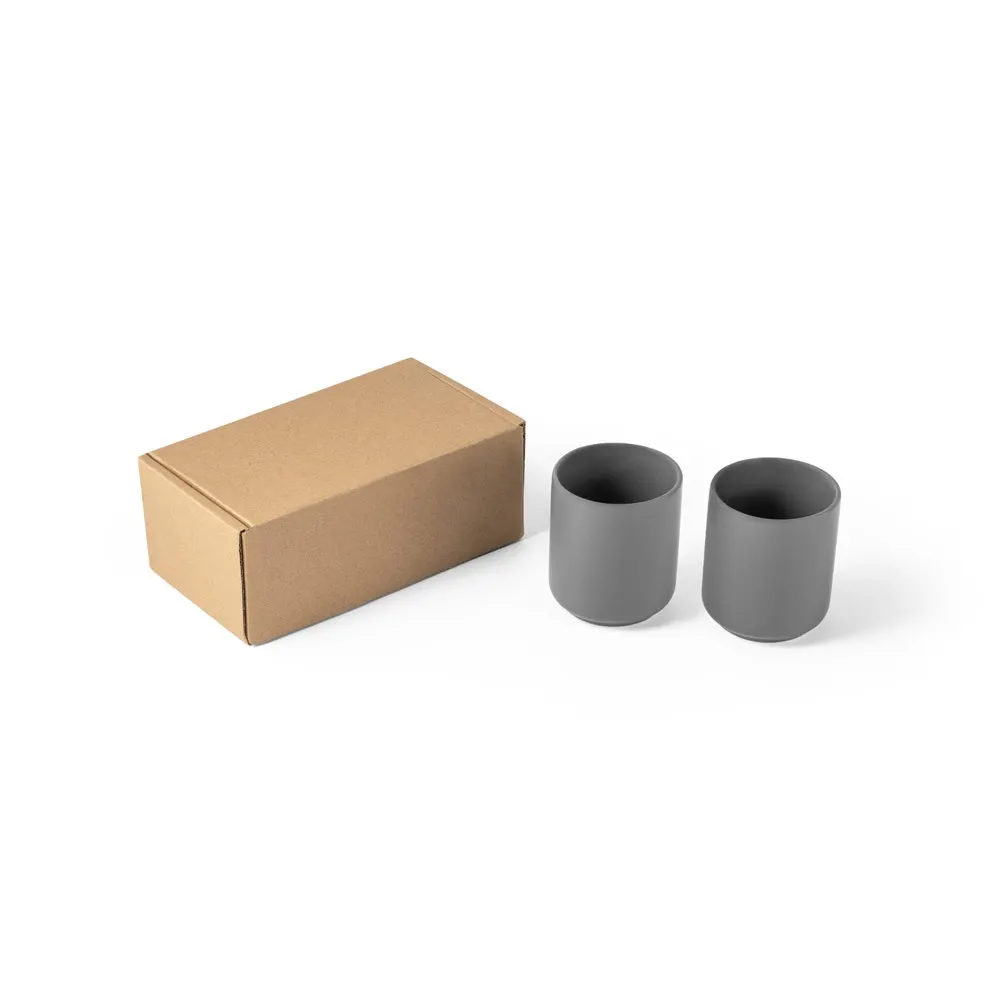 OWENS. Juego de tazas de cerámica