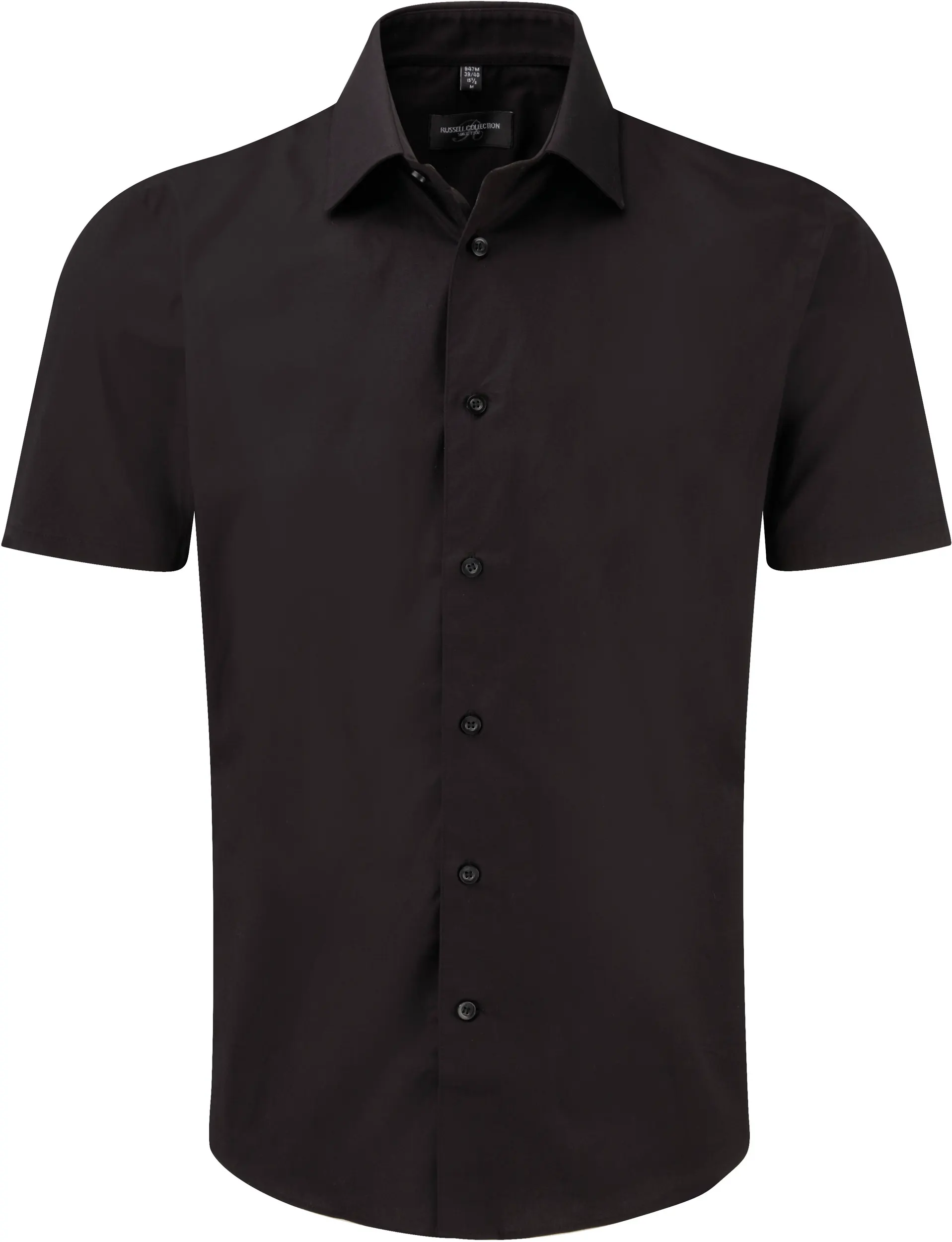 Camisa ajustada manga corta hombre