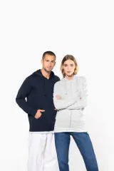 Sudadera con capucha y cremallera