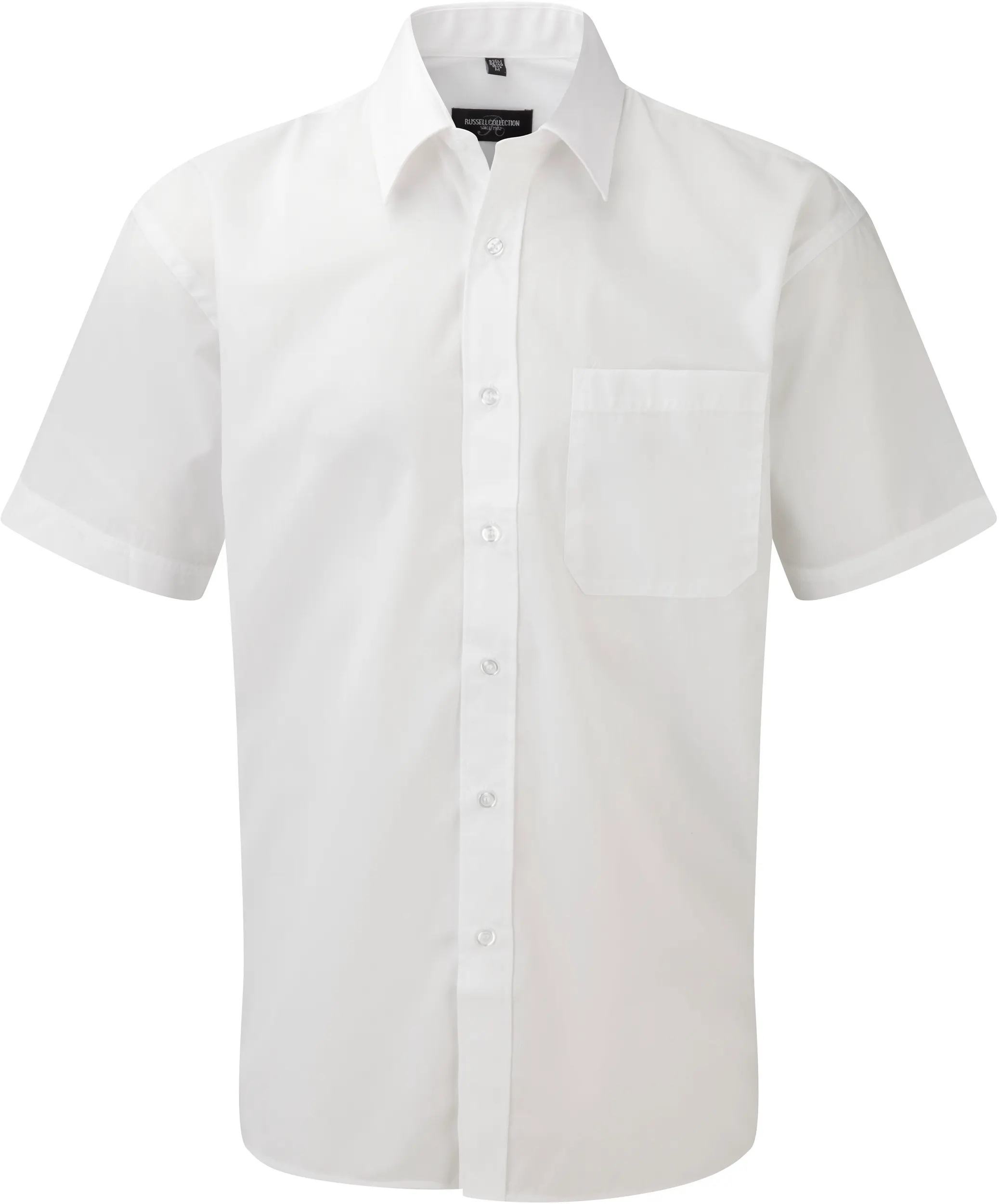 Camisa Popelina de polialgodón manga corta hombre