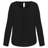 Blusa crepe manga larga mujer