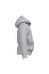 Sudadera reciclada con cremallera y capucha infantil