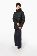 Parka ligera acolchada con capucha para hombre