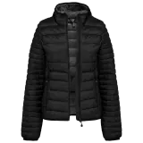 Chaqueta acolchada y ligera con capucha mujer