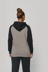 Sudadera bicolor con capucha adulto