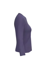 Camiseta manga larga y cuello redondo mujer