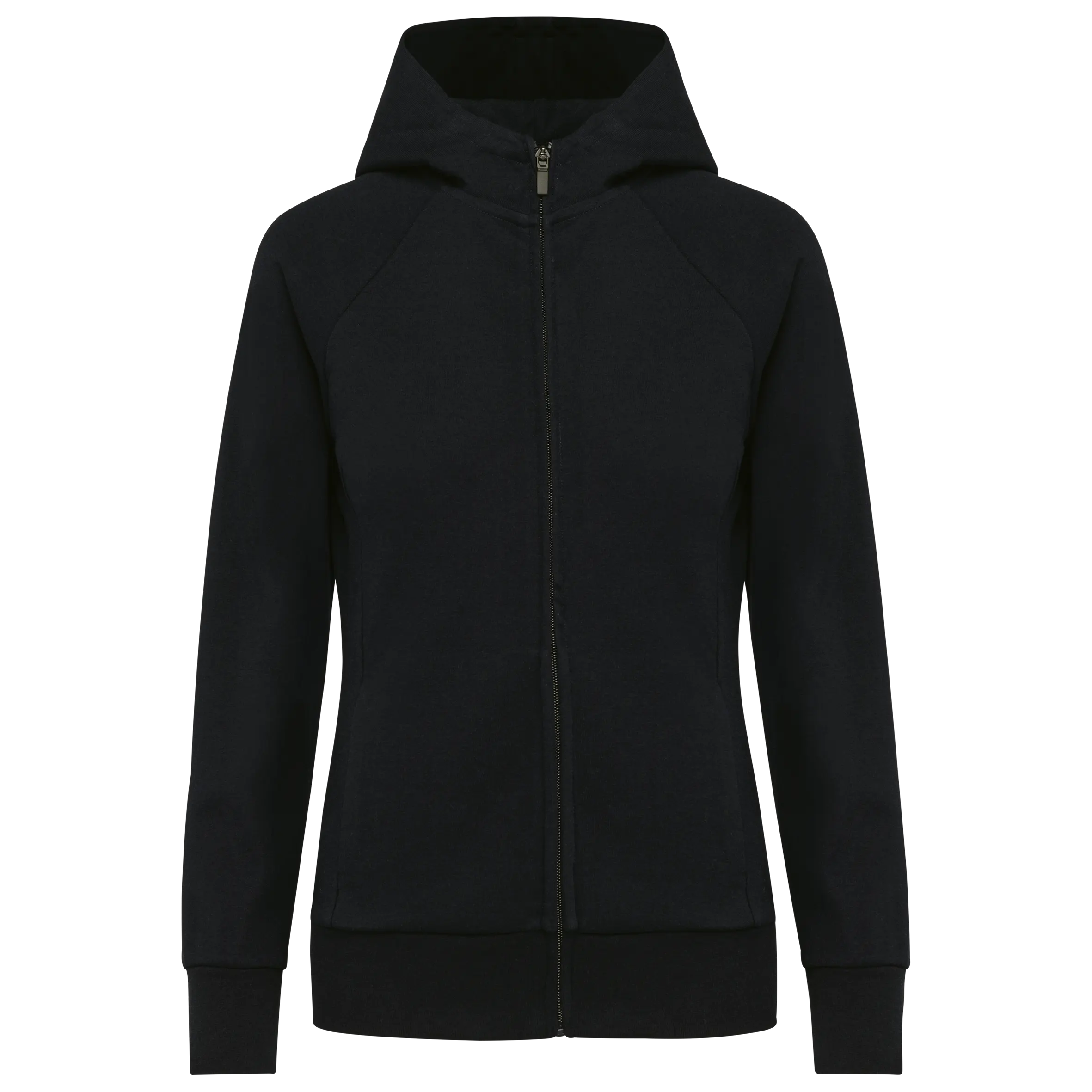 Chaqueta con cremallera y capucha mujer