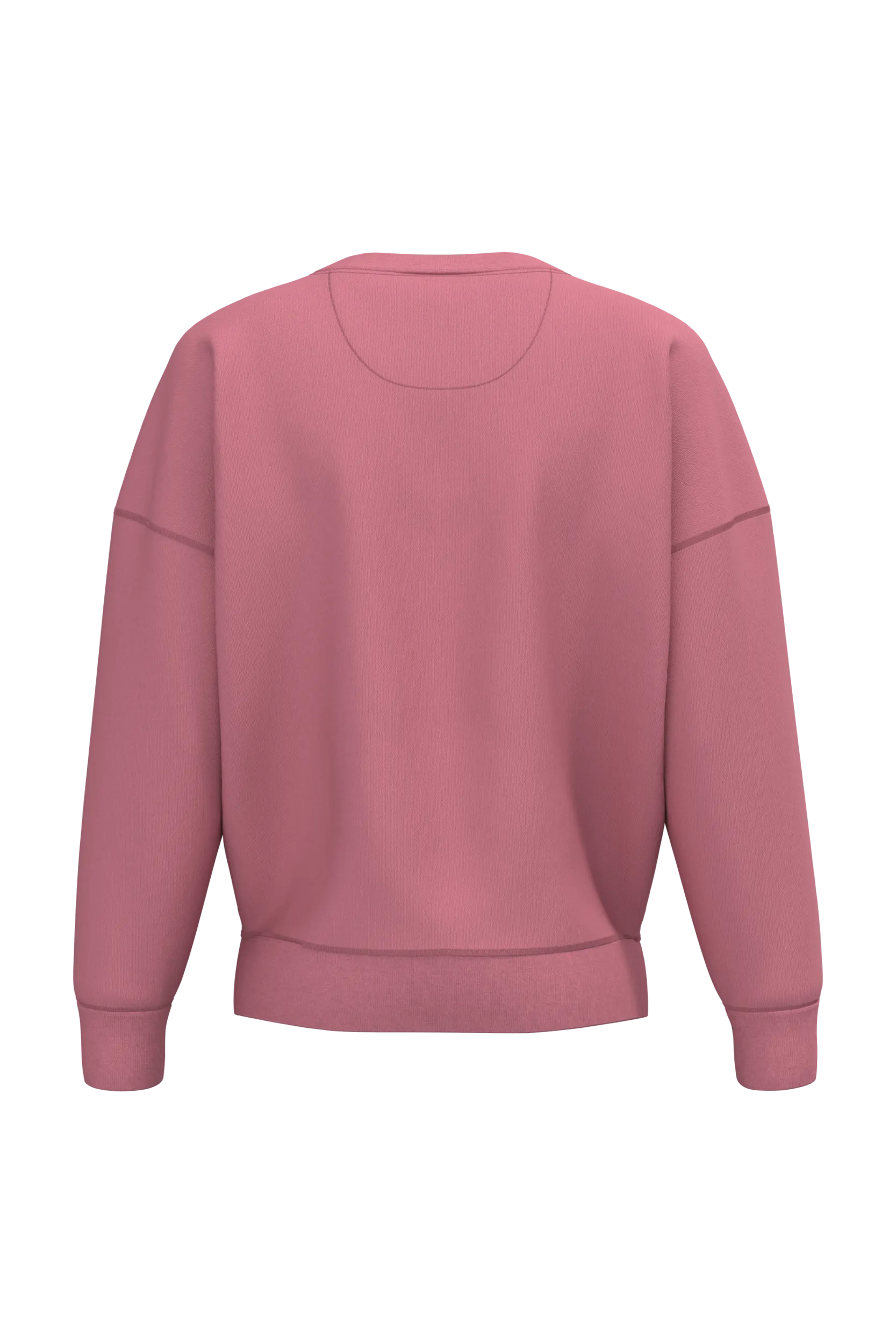 Sudadera ecorresponsable cuello redondo hombros caídos mujer
