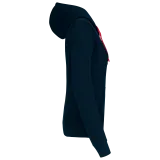 Sudadera capucha contrastada mujer