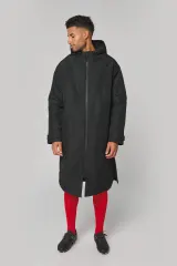 Parka larga con forro de sherpa unisex