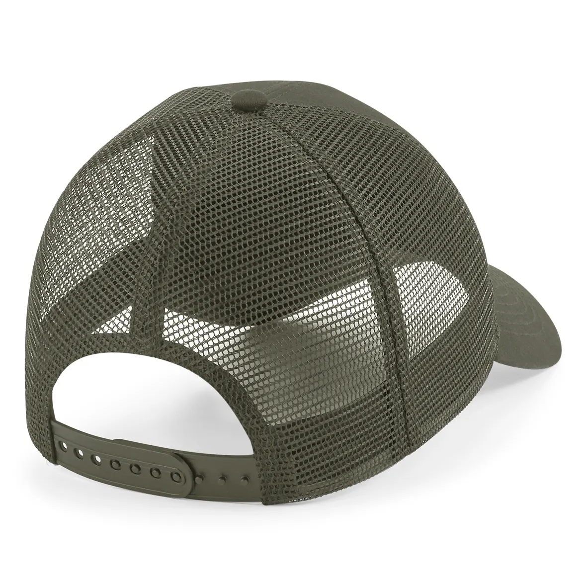 Gorra de rejilla con parche extraíble y ajustable en la parte trasera
