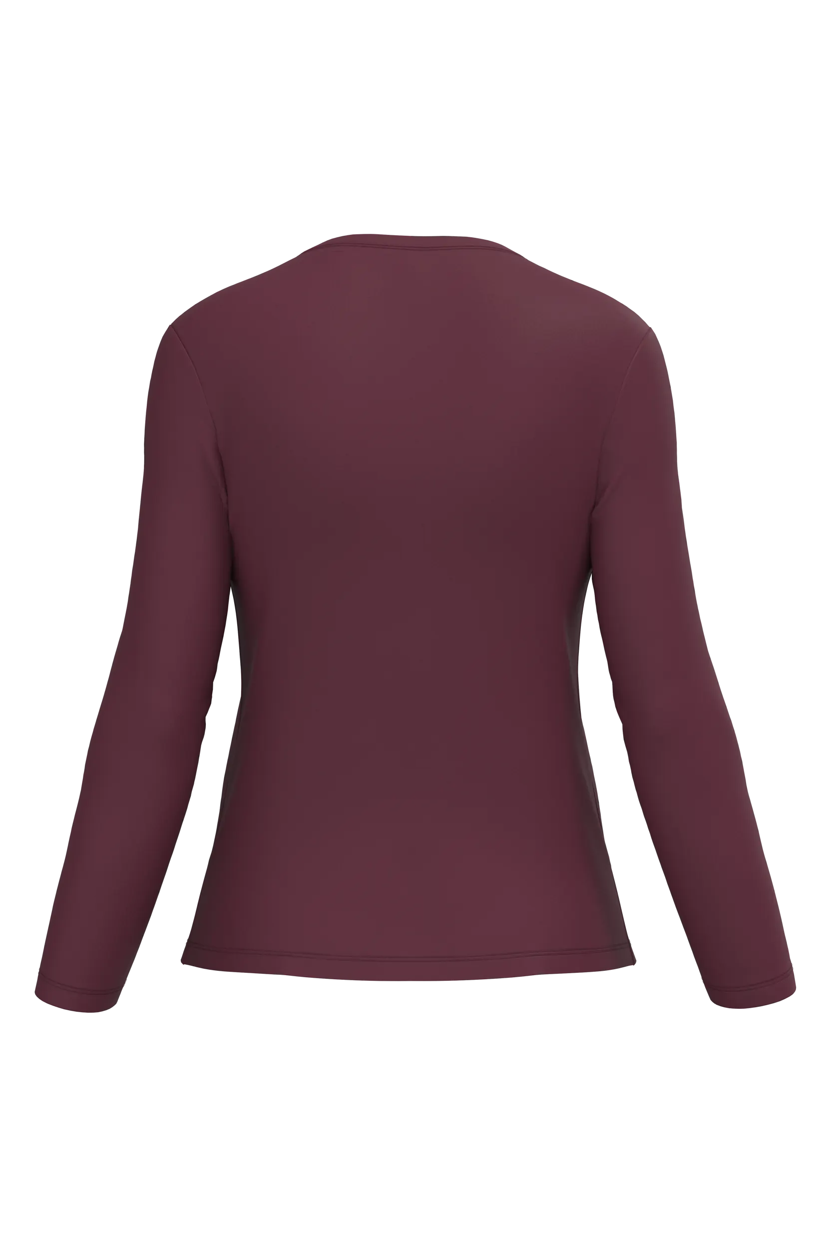 Camiseta manga larga y cuello redondo mujer
