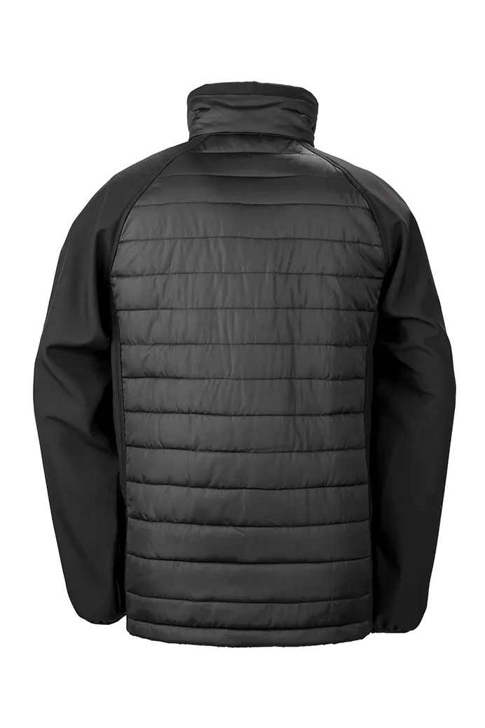 Chaqueta Softshell Black Compass acolchada reciclada