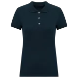 Polo de punto piqué manga corta mujer