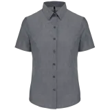 Camisa oxford manga corta mujer