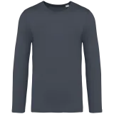 Camiseta ecorresponsable efecto lavado de manga larga unisex