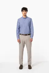 Camisa oxford manga larga hombre