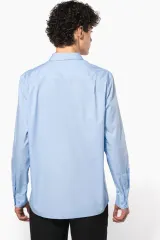 Camisa popelina manga larga hombre