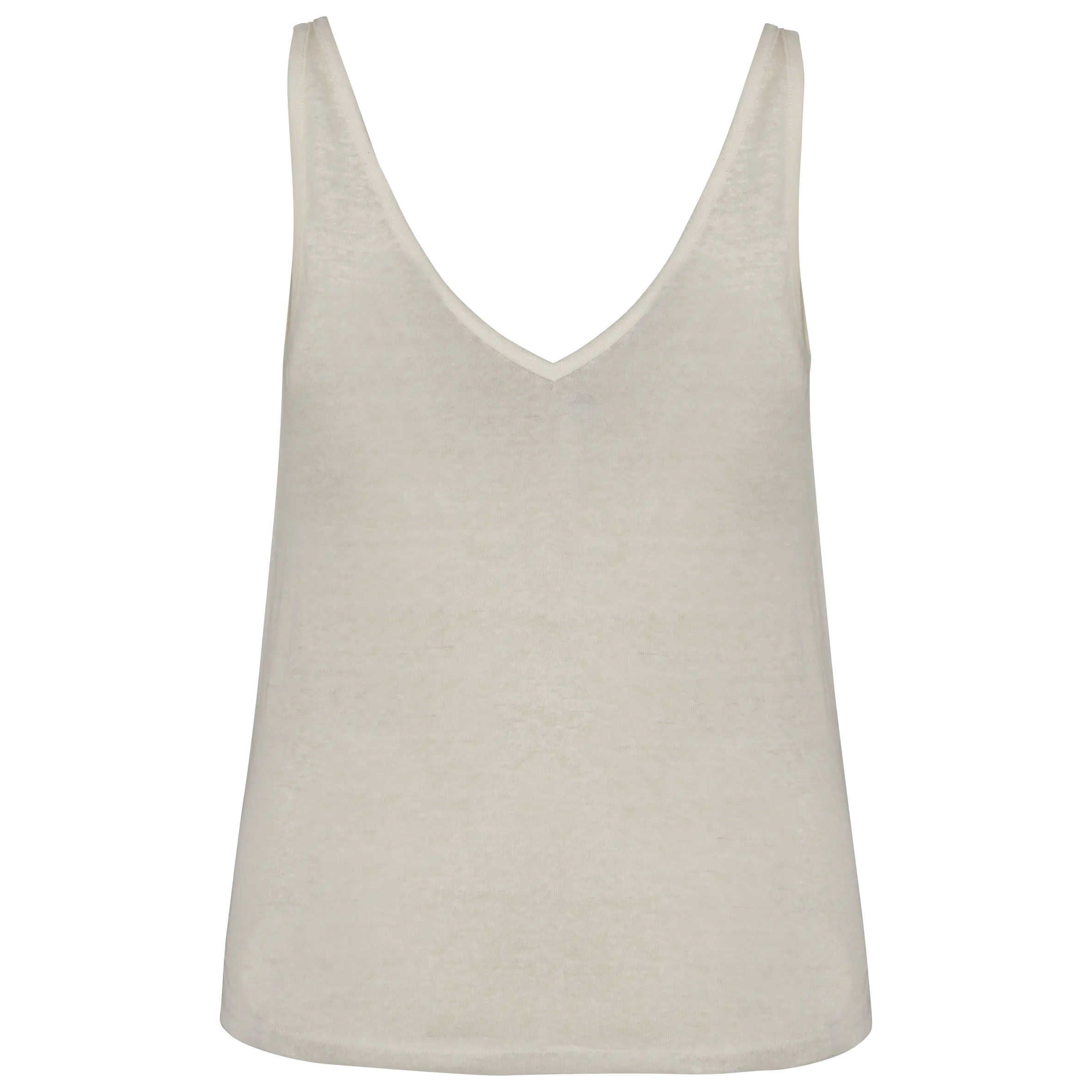Camiseta de tirantes de lino mujer
