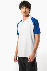 Polo baseball manga corta