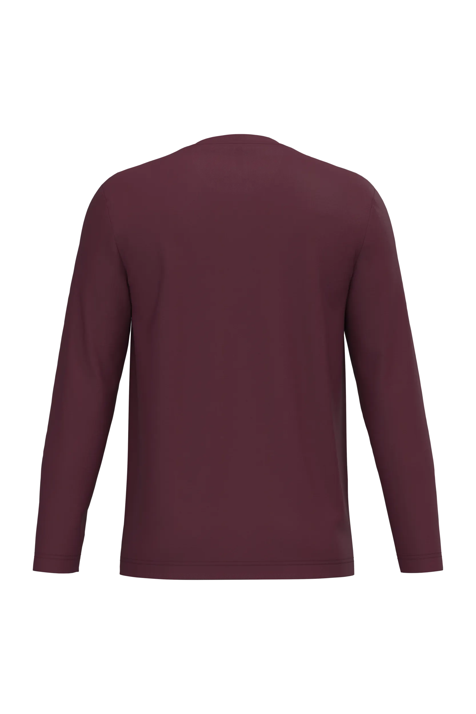 Camiseta maga larga y cuello redondo hombre