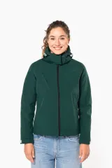 Chaqueta softshell con capucha extraíble mujer