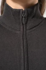 Chaqueta de punto con cremallera mujer