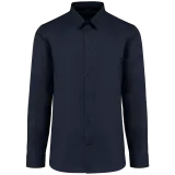 Camisa popelina manga larga hombre