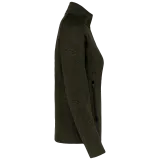 Chaqueta jaspeada con cremallera mujer