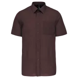 Camisa popelina de polialgodón manga corta de fácil cuidado hombre