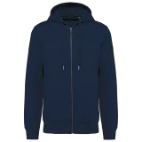 Sudadera ecorresponsable french terry con capucha y cremallera - Unisex