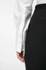 Camisa no-plancha manga larga mujer
