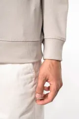 Sudadera algodón orgánico con cuello redondo y mangas raglán de hombre