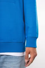 Sudadera capucha contrastada hombre