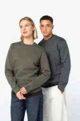Sudadera ecorresponsable cuello redondo unisex