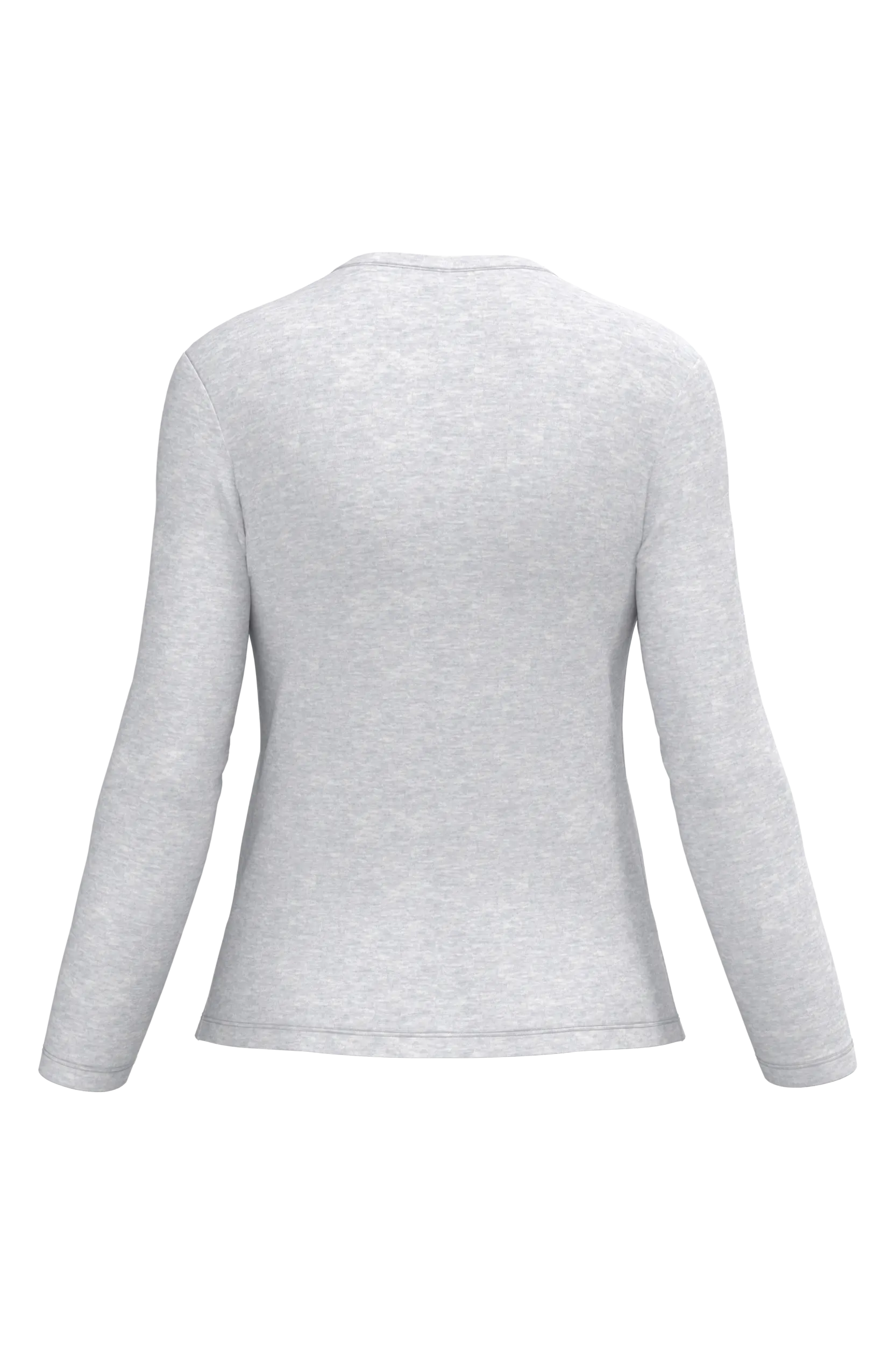 Camiseta manga larga y cuello de pico mujer