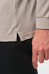 Polo Antibacteriano manga larga hombre
