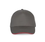Gorra con sandwich contrastado 5 paneles