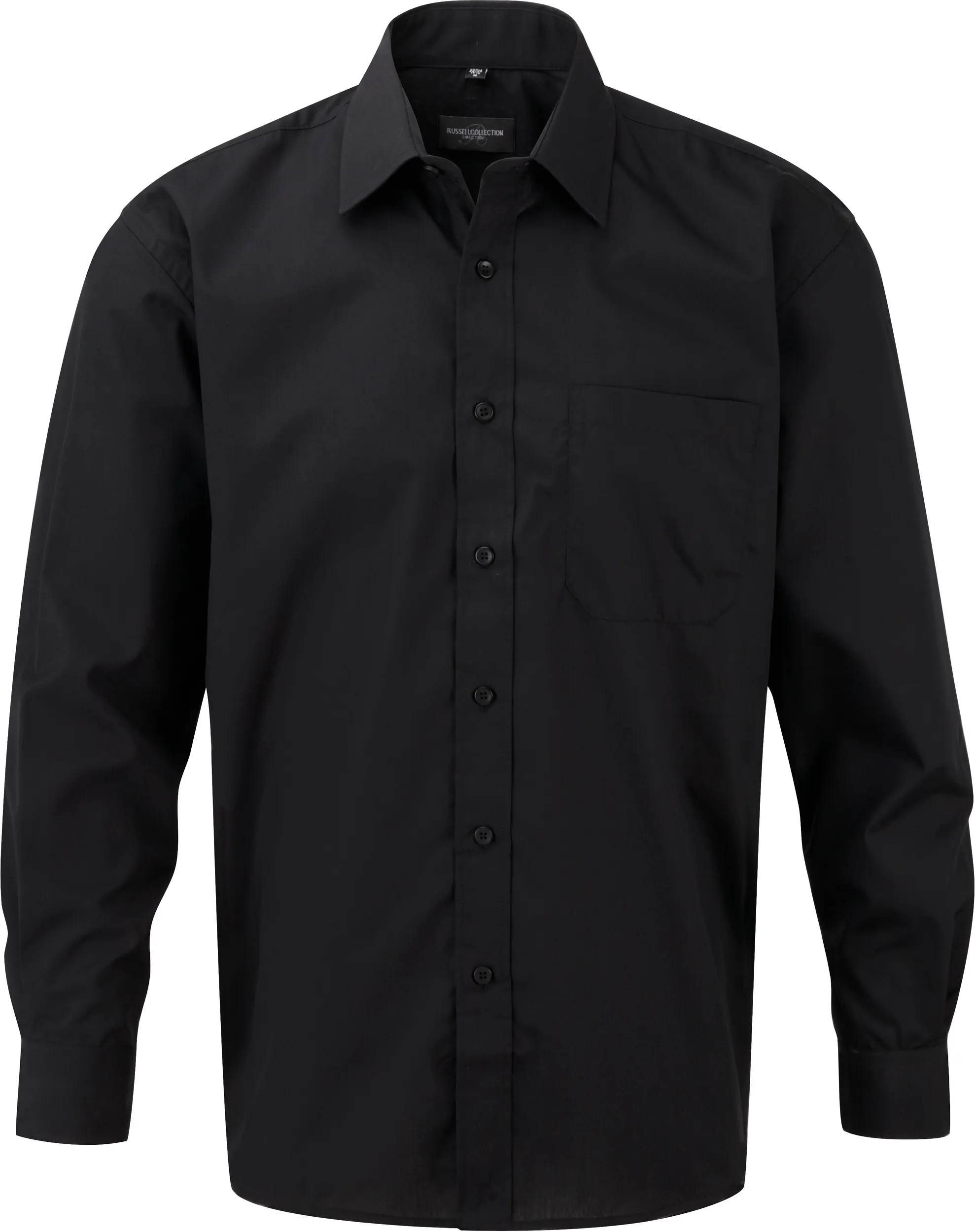 Camisa Popelina de polialgodón manga larga hombre
