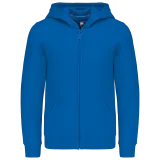 Sudadera capucha y cremallera niños