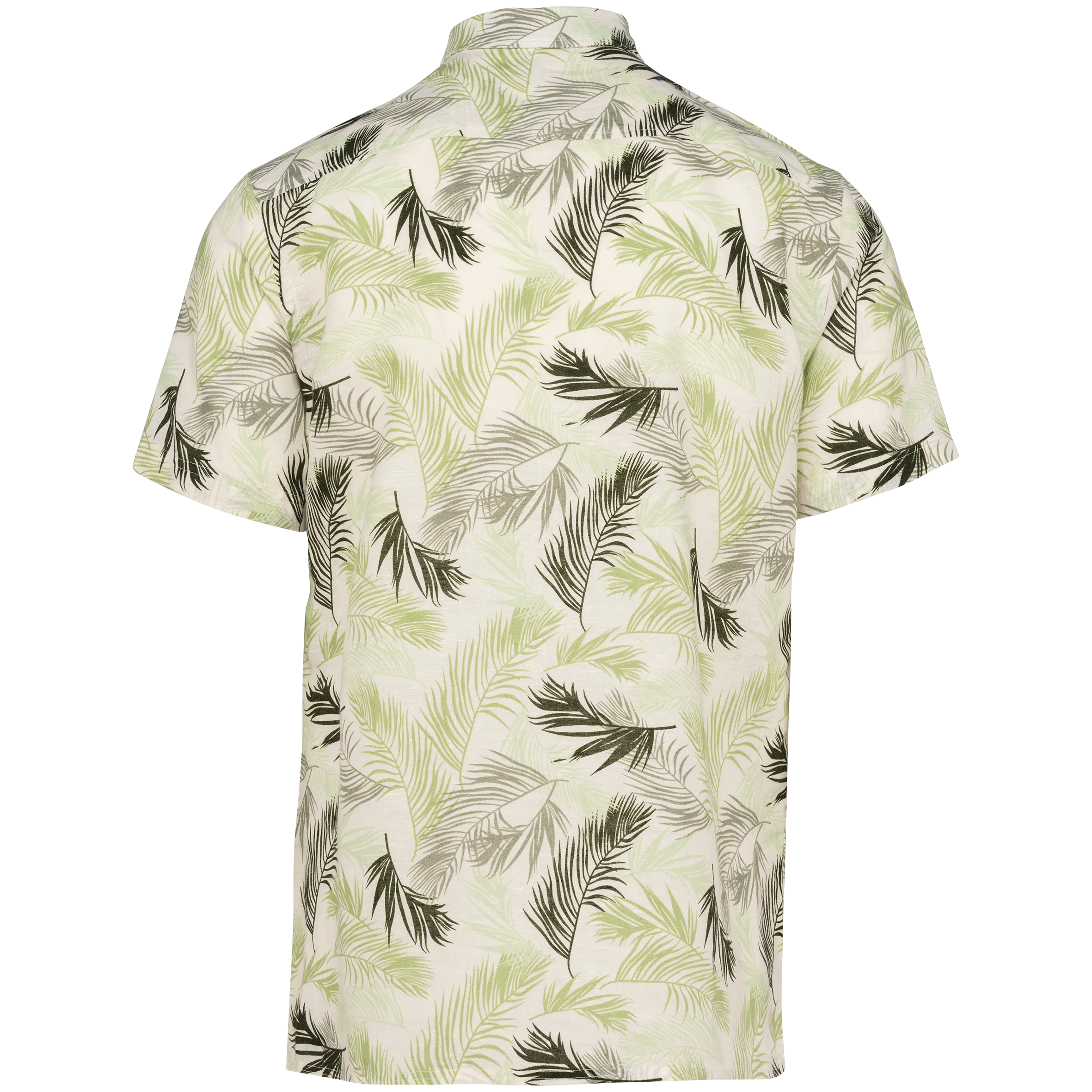 Camisa con estampado vegetal hombre