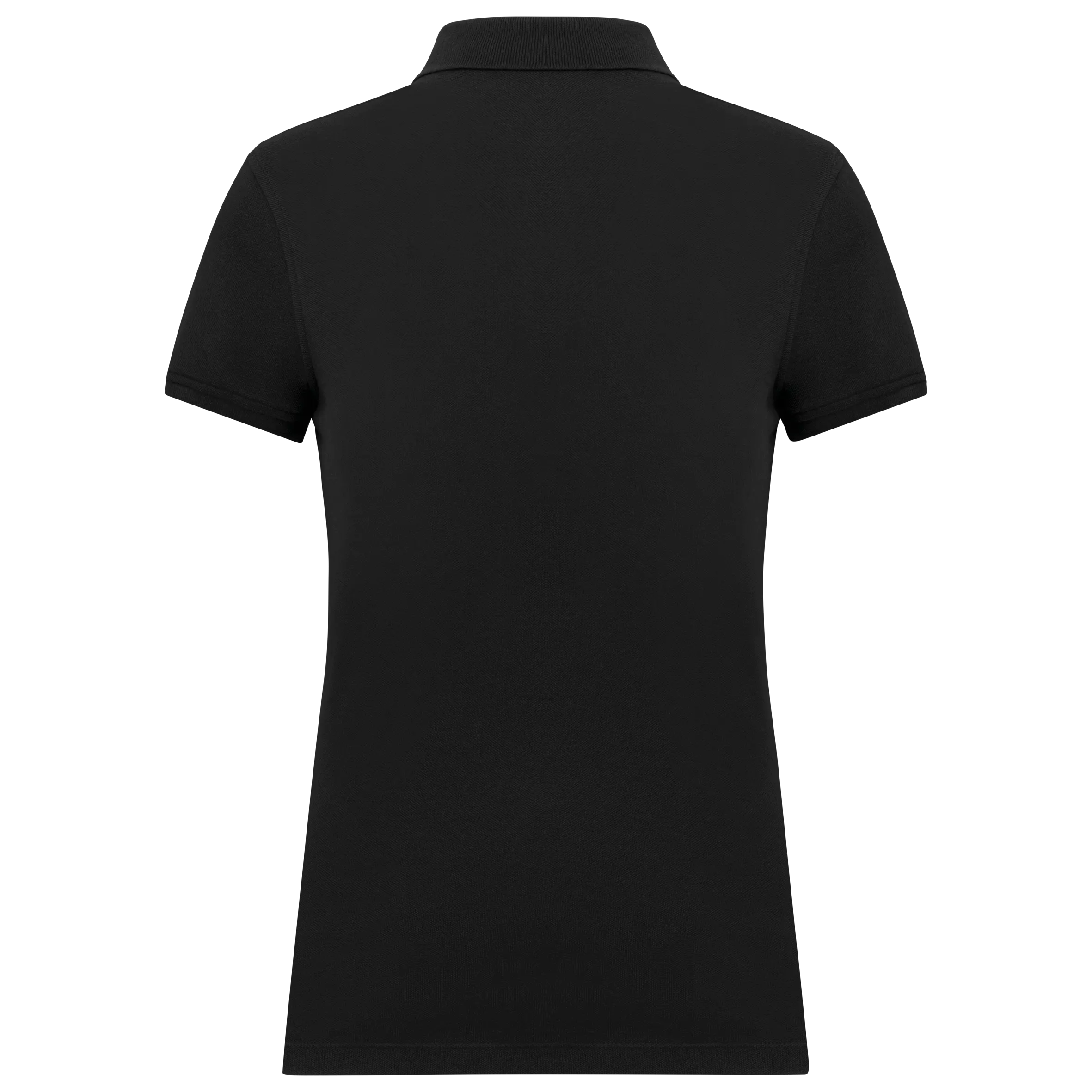 Polo de punto piqué manga corta mujer