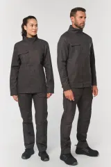 Chaqueta de trabajo sin metal unisex